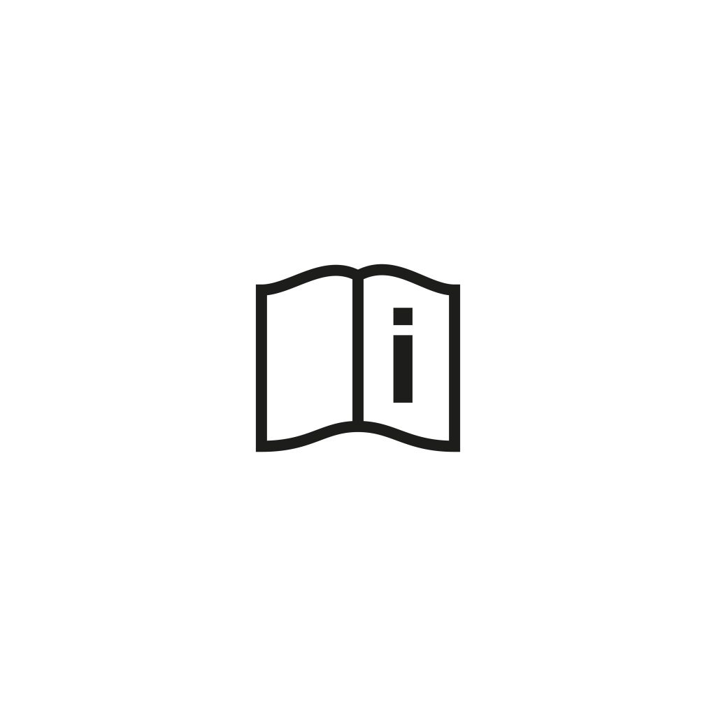 Instruções de Uso 7 Consult instructions for use symbol isolated on white background vector illustration. Open book sign. International standard black packaging pictogram